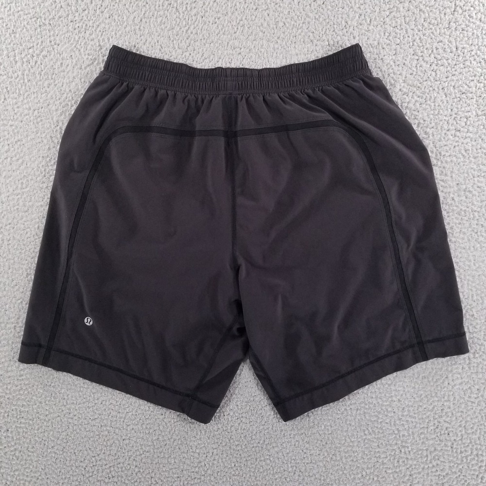 Lululemon Shorts Mens Large Black Pace Breaker Lined 9" Performance Running Gym